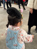 萌乎知否女寶旗袍格格服兩件套 粉色（無領(lǐng)巾配飾） 110  曬單實(shí)拍圖