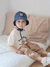幼歌（YOUGE）【冰瓷棉】嬰幼兒新款卡通萌趣圖案寬松上衣舒軟短袖T 米色 90 cm 曬單實(shí)拍圖