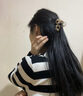 BARY REEF韓版水鉆花朵中號(hào)抓夾女后腦勺半扎發(fā)發(fā)夾發(fā)量少鯊魚夾氣質(zhì)發(fā)卡子 珠珠花朵抓夾（適合半扎 6.5cm） 曬單實(shí)拍圖
