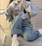 LEMANISM衛(wèi)衣男女同款臘腸狗春秋長袖潮流T恤連帽套頭寬松情侶外套黑色 曬單實拍圖