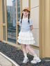 哈羅小黃鴨HAL.DUCK女童連衣裙套裝夏季2025新款女孩大童夏裝休閑裙子女孩夏天公主裙 短袖 120 cm 曬單實(shí)拍圖