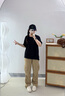 MMOPTOP美式多口袋工裝褲子春夏季男士痞帥傘兵直筒休閑褲MXXK10 卡其 XL 曬單實(shí)拍圖