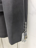紗格大碼西服男套裝加肥加大西裝外套胖子寬松特大號正裝新郎結婚西服 黑色【單西服上衣】 L (建議135-150斤) 曬單實(shí)拍圖