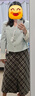 獨(dú)束大碼女裝通勤氣質(zhì)小香風(fēng)西裝外套連衣裙兩件套2025春季新品 月白藍(lán)-外套 L (尺碼：2) 拍前和客服確認(rèn)尺碼 曬單實(shí)拍圖