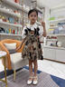 女童連衣裙夏季套裝2025新款夏裝洋氣兒童裝公主裙中大童背帶裙子 B808款【貓咪在逃公主裙】 160 曬單實(shí)拍圖