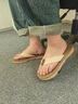 馬克華菲人字拖鞋男士夏季戶外穿高端運(yùn)動(dòng)居家用軟底防滑夾腳沙灘鞋涼拖鞋 棕色03 41 【腳寬建議拍大一碼】 曬單實(shí)拍圖