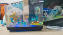 哲高積木拼裝魚(yú)缸家用客廳辦公室養魚(yú)小型金魚(yú)缸桌面創(chuàng  )意擺件男生禮物 奇妙海洋館魚(yú)缸-517PCS 曬單實(shí)拍圖