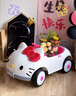 蘋(píng)果嘉兒KT貓兒童電動(dòng)車(chē)可坐人四輪車(chē)女孩可遙控玩具車(chē)寶寶充電可駕駛童車(chē) KT貓+雙驅+遙控+12V7A電瓶 曬單實(shí)拍圖