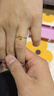 賽菲爾黃金戒指女足金999.9圓珠光珠女戒轉(zhuǎn)運(yùn)珠戒指 活口 約1.3克 曬單實(shí)拍圖