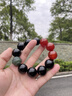 月石緣黑曜石紅瑪瑙手串和田玉十二生肖綠檀轉(zhuǎn)運珠盤玩虎眼石串珠手鏈 黑曜石紅瑪瑙手串 貔貅 曬單實拍圖