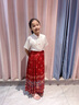 G.DUCKKIDS童裝漢服女童夏裝套裝兒童馬面裙一片式唐裝中國風(fēng)女大童裙子春秋 鳳凰款紅色馬面裙套裝【夏款】 160 尺碼13~14歲【150-160cm】cm 曬單實拍圖