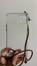 八腳獸ins四角斜挎iPhone16promax手機殼新款蘋果15Pro可背帶14掛繩13防摔全包12透明掛脖保護套 透明【四角開孔防摔殼】配 雙圓環(huán) 斜挎掛繩 iPhone 15 Plus 曬單實拍圖