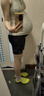 Mom Jane【斷碼清倉】哺乳吊帶背心孕婦喂奶秋冬月子服外出打底內(nèi)搭可外穿 灰印星星（95%棉-可拆罩杯） M【90斤-115斤】 曬單實拍圖