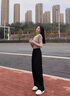 棉致戶外涼感冰絲直筒工裝褲子女夏季2025新款寬松小個(gè)子休閑士長(zhǎng)褲 1503軍綠色【高品質(zhì)26.5】 M 80-100斤 曬單實(shí)拍圖
