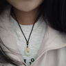 中國(guó)黃金（CHINA GOLD）黃金吊墜男女款足金貔貅平安扣和田玉項(xiàng)鏈情人節(jié)生日禮物送男女友 【今/次日達(dá)】貔貅平安扣和田玉項(xiàng)鏈【黑繩】 曬單實(shí)拍圖