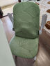 帕布（pabu）轉椅椅子套老板椅辦公電腦座椅套四季通用加厚一體彈力防滑椅套罩 大葉子-薄荷綠 S碼 適用靠背高45-55cm 曬單實(shí)拍圖