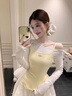艾美琦美（AIMEIQIMEI）2025新款甜美連衣裙套裝女春季穿搭打底背心顯瘦花苞短裙子三件套 三件套 S 曬單實拍圖