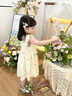 優(yōu)奇嬰兒夏裝蕾絲花邊短袖連體衣女寶寶公主裙子爬服滿月一周歲抓周服 杏色 80 曬單實(shí)拍圖