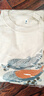 mont·bell 梨皮棉短袖男女通用夏季休閑百搭哲羅魚(yú)印花透氣t恤 2104822 IV象牙白 XL 曬單實(shí)拍圖