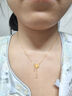 周六福玫瑰星辰黃金項(xiàng)鏈女足金吊墜女生日禮物計(jì)價(jià)A0613874 約4.27g  曬單實(shí)拍圖