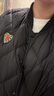 茵曼【90鴨絨輕薄羽絨服】2024冬季時(shí)尚菱格棒球服立領(lǐng)短外套女 黑色 M 曬單實(shí)拍圖