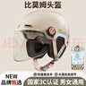 比莫姆3C認證秋冬季保暖電動(dòng)車(chē)兒童頭盔男女成人冬季電瓶摩托車(chē)安全帽新國標四季半盔帶圍脖防寒A類(lèi) K9杏色四季款防霧【頭圍旋鈕器】加絨可拆護耳 默認發(fā)高清防霧透明長(cháng)鏡片 曬單實(shí)拍圖