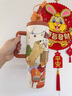 NEXT ROAD英國聯(lián)名巨無霸保溫杯女生2024新款冰霸杯噸噸桶吸管辦公室水杯子 精美彩盒-小狗派對冰霸杯1200ml 曬單實(shí)拍圖