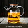 青蘋果（QINGPINGGUO）玻璃泡茶壺茶具套裝家用花茶水壺耐高溫加厚耐熱過濾水壺煮茶壺器 品茗壺1600ml【可煮茶】 曬單實拍圖