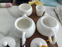 鈺銓龍門 冰種玉瓷素?zé)√ノ魇?高檔德化中國白瓷精密手工單個泡茶壺 冰種素?zé)√ノ魇兀s250ml) 曬單實(shí)拍圖
