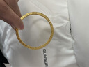 福吉歐金包銀吉言手鐲999足金包足銀個(gè)性百搭開(kāi)口吉祥黃金手鐲女送老婆 包金2.5克-吉言手鐲-總重約31克 曬單實(shí)拍圖