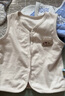童泰（TONGTAI）嬰兒馬甲春秋季純棉寶寶衣服雙層加厚背心坎肩馬夾上衣黃色90cm 曬單實(shí)拍圖