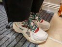喬丹【兔子鞋】運動(dòng)鞋2025年秋季新款密網(wǎng)增高老爹鞋女復古休閑跑步鞋 香草黃/陶釉色 37 曬單實(shí)拍圖