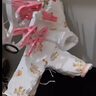 瑜品佳 嬰兒連體衣寶寶衣服夾棉哈衣加厚棉服純棉新生兒0-1歲蝴蝶衣外出 摩恩小熊黃色 66#【12斤以內(nèi) 曬單實(shí)拍圖