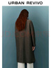UR冬季新款女裝復古風(fēng)通勤雙排扣長(cháng)款寬松大衣UYU140051 咖棕 M 曬單實(shí)拍圖
