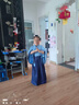 歐育兒童古裝漢服男女童秋季國學(xué)服學(xué)生國風(fēng)廣袖漢服三字經(jīng)節日演出服 B1464藍色【廣袖款】 120 【建議身高110-120cm】 曬單實(shí)拍圖