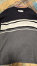 HOLLISTER25春季美式撞色條紋圓領套頭針織衫男裝KI320-5010 灰色 XS (170/84A) 曬單實拍圖