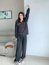 達芙妮（DAPHNE）厚底老爹鞋女2025爆款春季女鞋小個(gè)子熊貓鞋運動(dòng)休閑鞋網(wǎng)面鞋子女 灰黑色【四季百搭】 38 曬單實(shí)拍圖