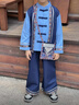 G.DUCKKIDS小黃鴨三月三廣西壯族傣族服兒童男女孩少數民族活動(dòng)演出服表演服 男童套裝 120 cm 曬單實(shí)拍圖
