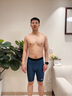 美津濃泳褲游泳褲五分褲泳衣專業(yè)競速訓(xùn)練泳褲男士平角泳褲防尷尬速干 黑藍(lán)綠 XL 【170-180cm 70-85kg】 曬單實(shí)拍圖