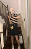 舒芳蝶（shufangdie）連衣裙夏季套裝裙2025新款小個(gè)子鹽系條紋上衣牛仔短裙兩件套裝女 黑白條紋+裙子 M 曬單實(shí)拍圖