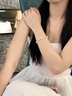 中國(guó)黃金（CHINA GOLD） S925銀貓咪碎銀手鏈女高級(jí)珍珠手串環(huán)生日七夕節(jié)禮物送女友 【經(jīng)典品牌禮盒】*八倉(cāng)發(fā)貨*當(dāng)/次日達(dá) 曬單實(shí)拍圖