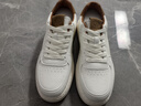 加洲公牛男鞋秋冬季板鞋軟底運動(dòng)休閑鞋潮流男士款皮鞋小白鞋子男白棕42 曬單實(shí)拍圖