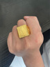 吉財運一帆風(fēng)順黃金戒指999足金包銀男士戒子霸氣方戒真金父親節(jié)送禮物 包金1.2克一帆風(fēng)順戒指總重約18g 曬單實拍圖