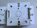 國際電工86型明裝通用加厚PVC明盒明裝線(xiàn)底盒面板開(kāi)關(guān)盒插座接線(xiàn)盒 86型明裝PVC底盒【十支裝】白色 曬單實(shí)拍圖