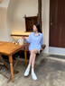 森達(dá)七夕禮物板鞋女款2025夏新商場(chǎng)同款純色平底休閑小白鞋XDN01BA5 米白 36 曬單實(shí)拍圖