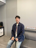 BOSS博斯【七夕節(jié)禮物】男士2025年春季新款彈力棉質(zhì)寬松版型外套襯衫 404-深藍(lán)色 M 曬單實(shí)拍圖