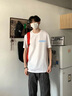 WHIM NASA夏季短袖t恤男女情侶裝寬松ins純棉上衣服圓領(lǐng)半袖男裝夏裝半截袖 淺綠色 3XL（175-195斤） 曬單實拍圖