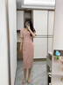 乖甜星新中式國風(fēng)連衣裙女2025夏季新款改良高級感氣質(zhì)顯瘦時(shí)尚旗袍長(cháng)裙 粉紅色 XL 【建議118-128斤】 曬單實(shí)拍圖