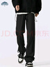 頂峰保羅（Dingfengbaoluo）美式戶(hù)外休閑褲男秋季工裝直筒登山?jīng)_鋒長(cháng)褲子機能DFK01黑色2XL 曬單實(shí)拍圖