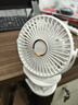 電風(fēng)扇家用桌面風(fēng)扇夾子風(fēng)扇usb夾扇迷你便攜式充電桌面風(fēng)扇學(xué)生宿舍小風(fēng)扇 【升級電機】雪峰白（4寸） 曬單實(shí)拍圖